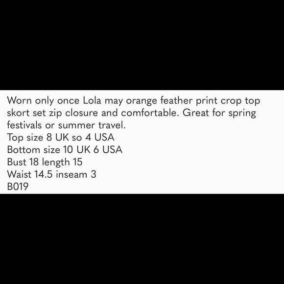 Lola May 2-Piece Feather Print Crop Top Skort Set - Picture 9 of 9